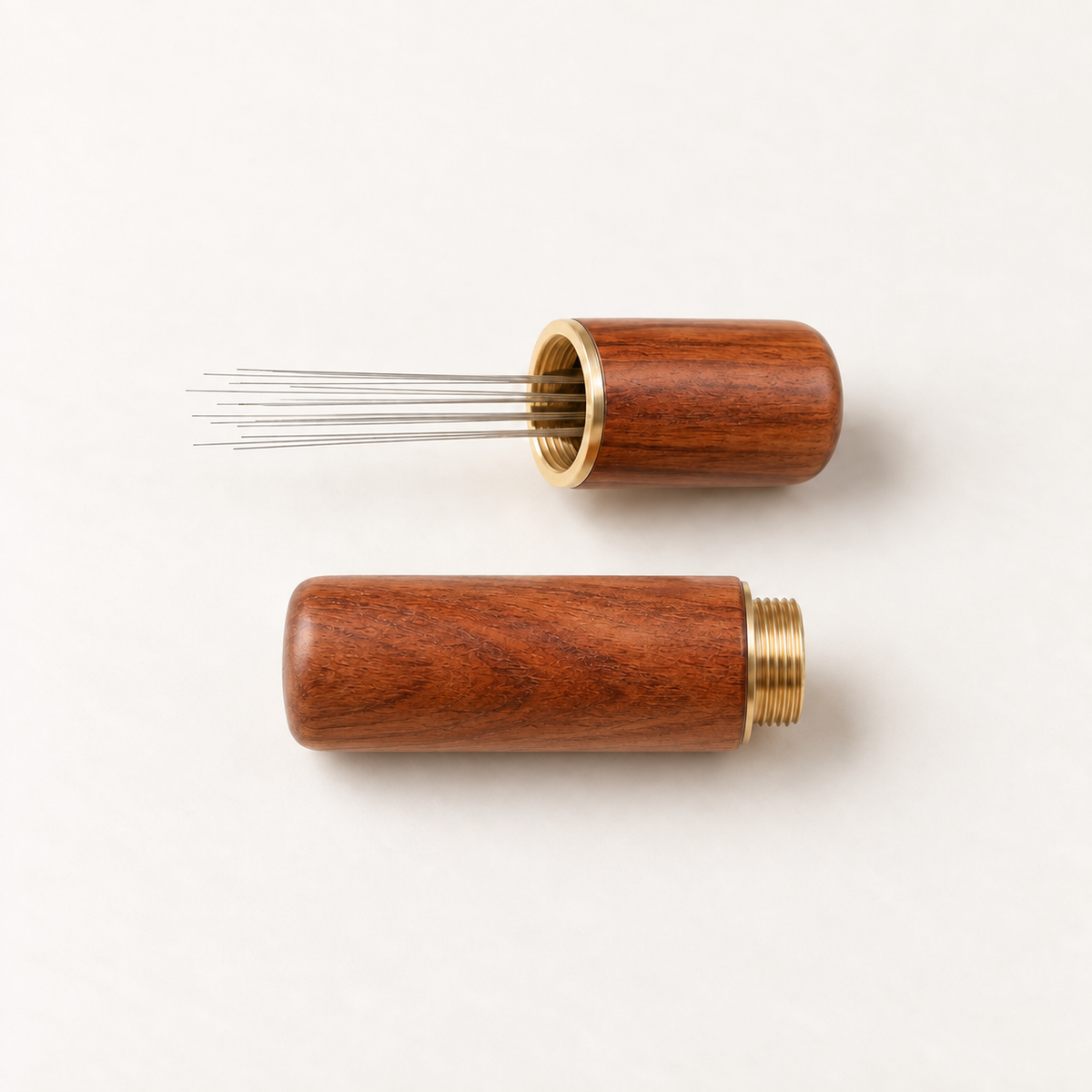 WDT Rosewood abierto con funda. Una herramienta; recreación IA.